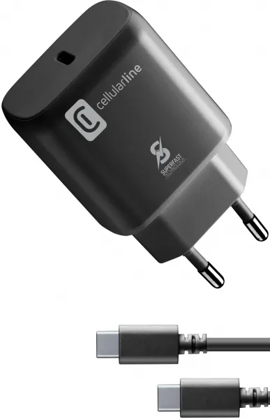 cellularline super fast  25w  (cable)  (achsmkitc2cpd25wk)