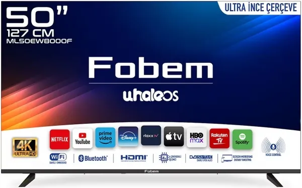 fobem ml50ew8000f ultra hd (4k) tv
