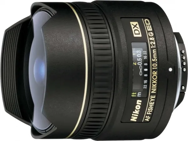 nikon af dx fisheye-nikkor 10.5mm f2.8g ed (jaa629da)