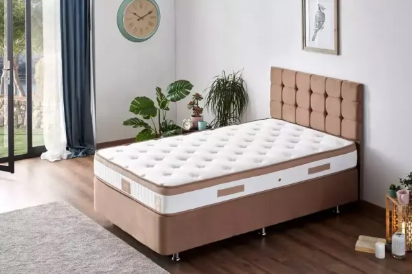 niron latte 90x190  + headboard + mattress set