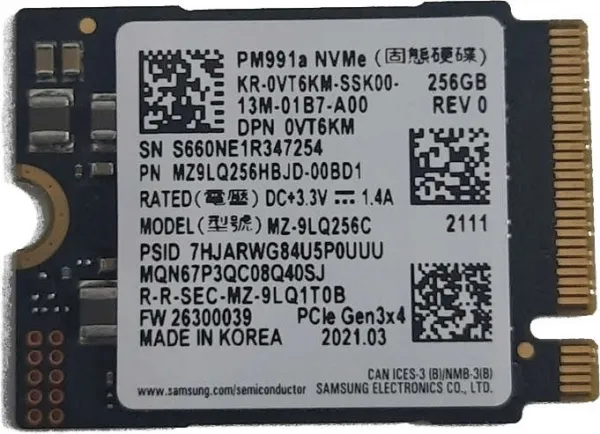 samsung mz-9lq256c ssd