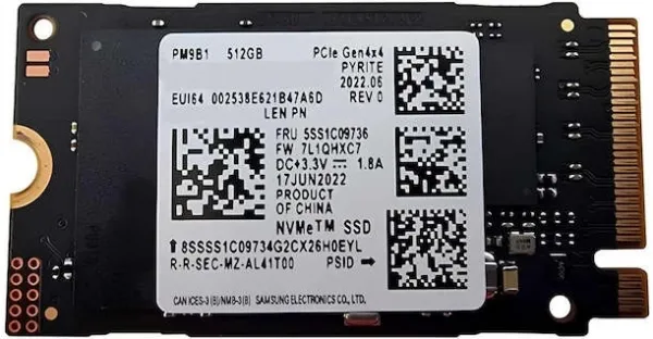 samsung pm9b1 ssd (mzal4256hbjd)