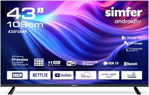 simfer 43sfsa4b full hd (fhd) tv